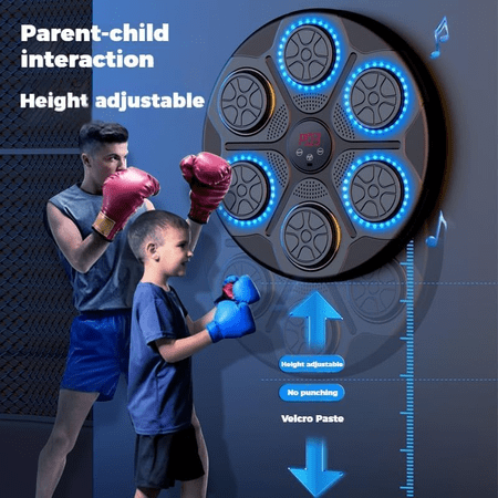2025 Upgrade Intelligent Music Boxing Machine for Adults & Kids, LED Display & Smart Bluetooth, Wall Mounted Boxing Trainer for Home, Indoor and Gym Use, Have Fun