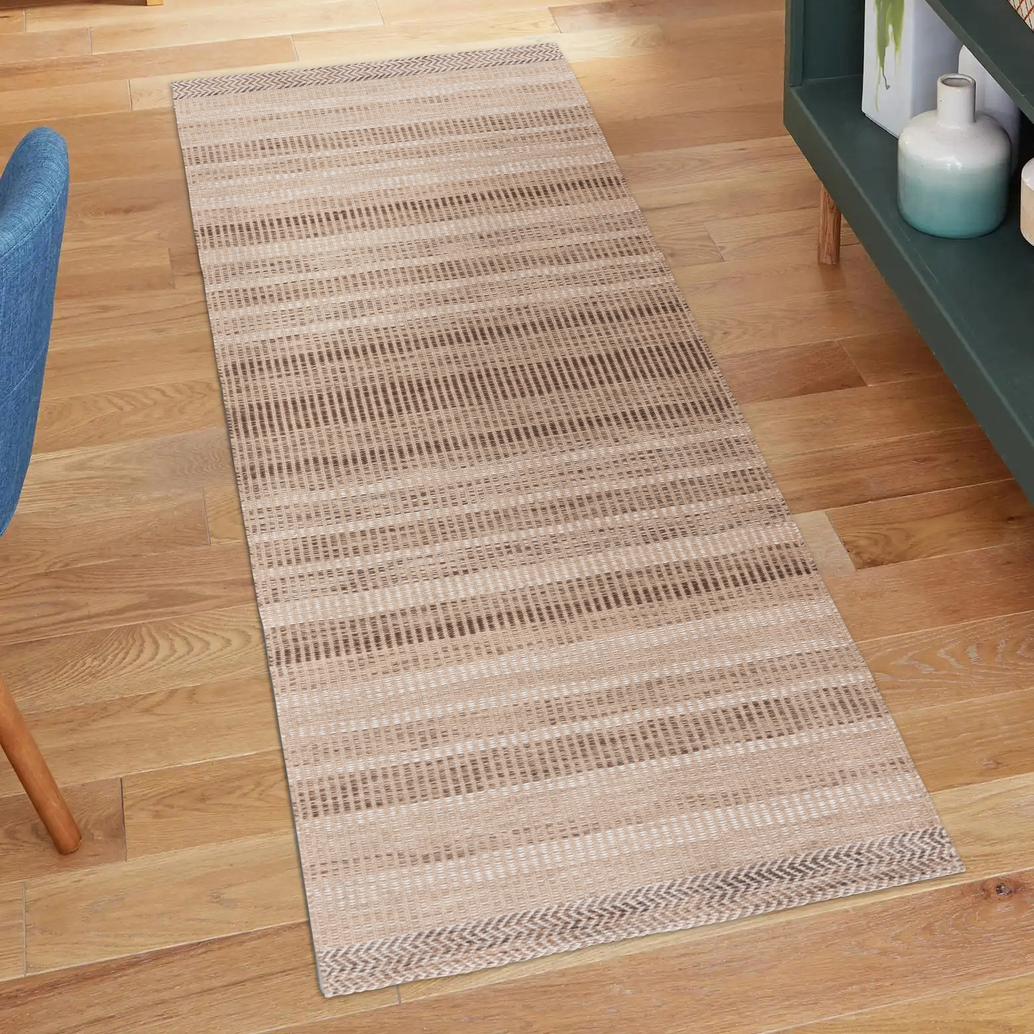 Better Homes & Gardens Brown Striped Lisa Runner Rug, 2'6"x8'