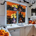thumbnail image 2 of Halloween Cute Gnomes Kitchen Curtains Horror Witch Scary Spider Spooky Window Curtains Valance and Tier Set 36 Inch Rod Pocket Short Tier Curtain for Room, Cafe Kitchen Decor, 2 of 6