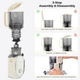 thumbnail image 2 of Extractor de jugos lento SUSTEAS de 300 W con boca de alimentación de 5,3", 2 of 7