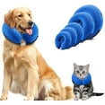 thumbnail image 1 of Dog cones, Inflatable Dog Collar for Pet Surgery, Recovery Cone Collar Prevent Dogs & Cats from Biting & Scratching, Adjustable E-Collar with 5 Size Fit for Most Dogs & Cats (CHECK THE SIZE)(XL, Blue), 1 of 7
