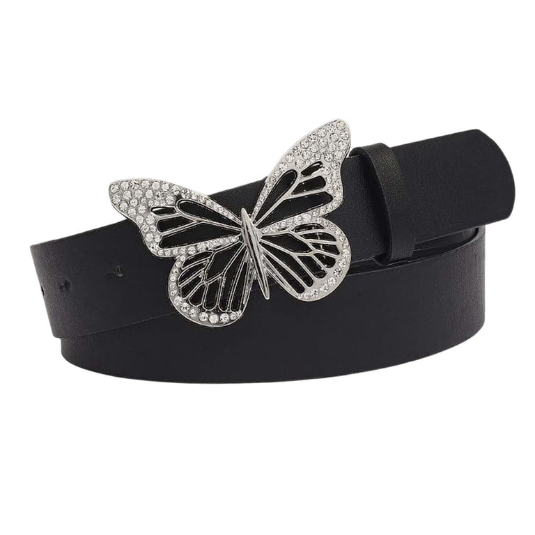 Butterfly Buckle Belt Versatile Waist Belt Decorative Wide  display picture 2