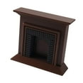 thumbnail image 4 of Casa de muñecas en miniatura con chimenea, escala 1:12, muebles artesanales de buena calidad. marrón, 4 of 9