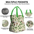 thumbnail image 3 of Beige Cartoon Dinosaurs Volcanoes Cacti Pattern Drawstring Lunch Bag Women - Drawstring Lunch Bag Insulated for Work Office - Stain-Resistant Large Lunchbags for Women with Multi-Pockets, 3 of 6