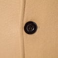thumbnail image 5 of Fgnfyis Mens Jackets Autumn Winter Wool Blend Long Coat Solid Color Thicken Overcoat Men’S Trench Coat Mid Length Warm Mens Coats Khaki M, 5 of 5