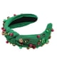thumbnail image 2 of Diadema navideña con nudo Diadema navideña para mujer Diadema ancha con nudo para decorar en Navidad Accesorios para el cabello navideños, 2 of 5
