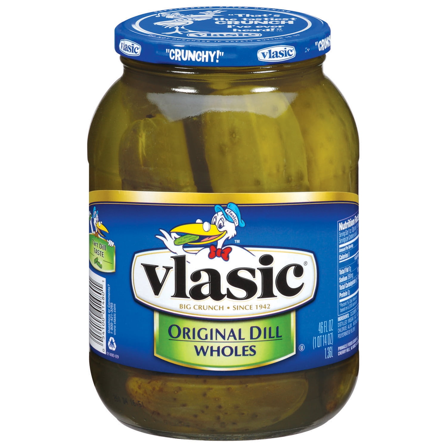 Vlasic Wholes Original Dill 46 Fl Oz Walmart vlasic-wholes-original-dill-46-fl-oz-walmart