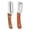Flat Blade Peeler+Julienne Peeler, variant on Stainless Steel Multifunctional Peeling Knife with Bottle Opener and Wooden Handle for Kitchen Vegetable Fruit Potato Slicing, Random Color
