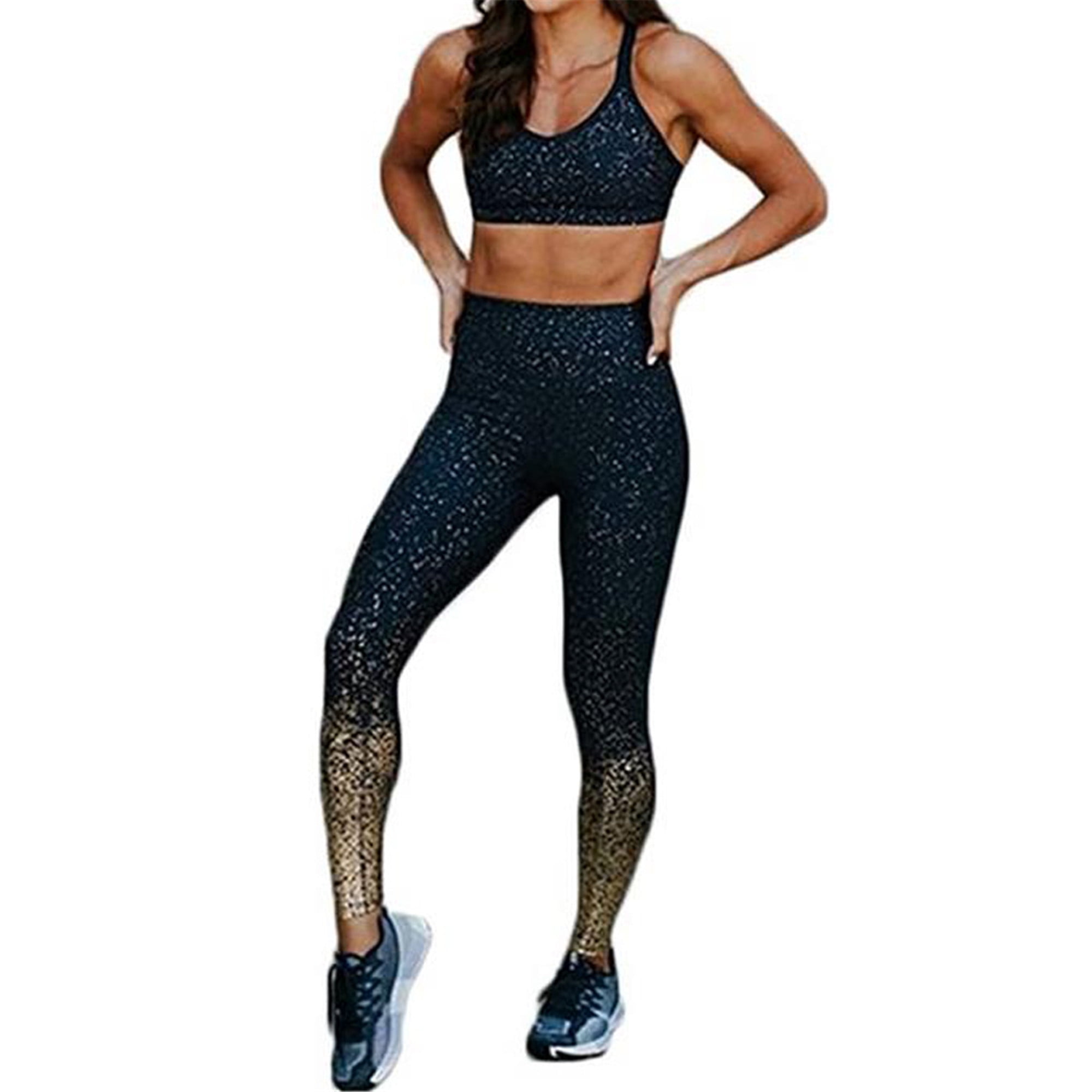 sequin yoga pants