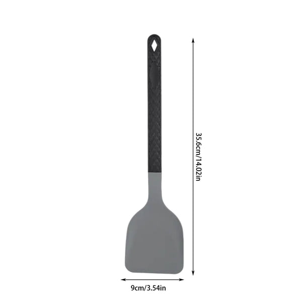 Pisexur Batería de cocina Espátula de silicona para el hogar, sartén antiadherente, espátula especial para saltear, cuchara para saltear resistente al calor, espátula para la cocina del hogar
