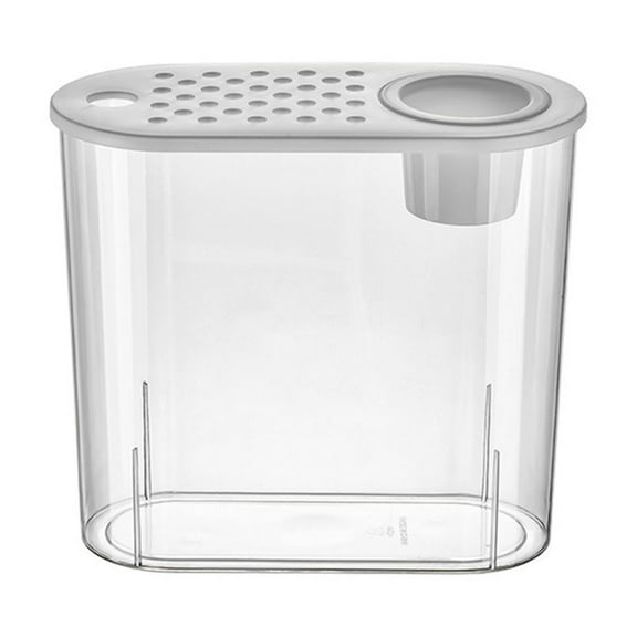 YIEMEEN Small Fish Bowl with Lid for Fish Planting Home Office Decoration for Obervation