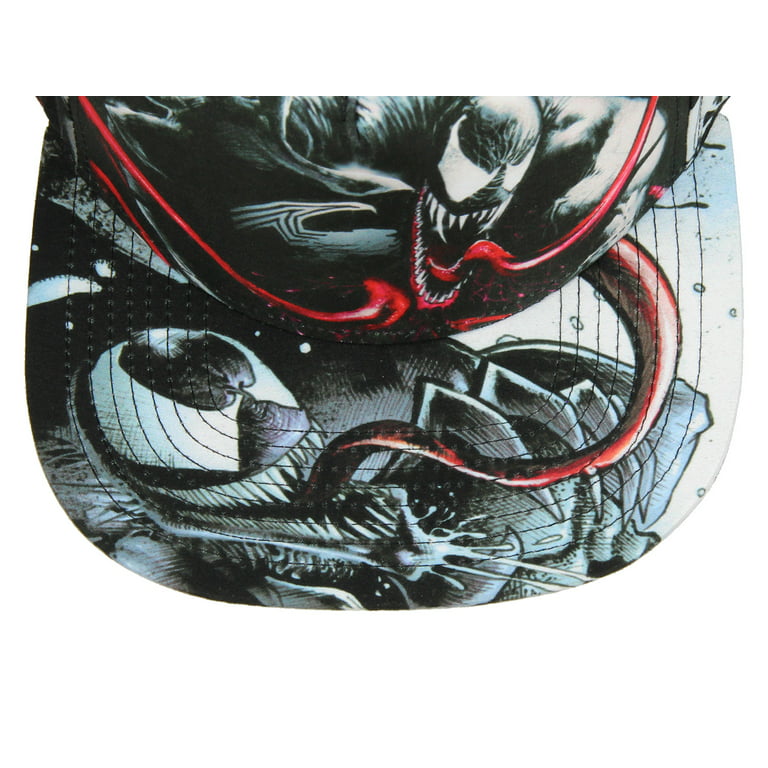 Marvel Comics Venom Sublimated All Over Print Snapback Hat Cap NEW