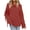 Red, variant on Herrnalise Women's Knitted Crop Tops Solid Round Neck Top Long Sleeved Sweater Tassel Sweater Round Neck Sweater Pullover Jumper Sweaters