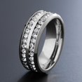 thumbnail image 1 of Nuevo anillo de pareja giratorio de acero inoxidable genial, cadena giratoria de alta calidad, anillos giratorios para mujer, hombre, joyería Punk, regalo de fiesta Tan Jianjun unisex, 1 of 2