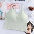 thumbnail image 4 of Sujetador de yoga con top corto CRIS Cami con relleno extraíble y espalda con tiras cruzadas, talla única, 4 of 5