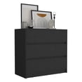 thumbnail image 5 of Dresser 31"H, 3 Drawers, Chest of Drawers, Black, 5 of 5