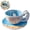 penguin, variant on Cute Cartoon Seal Ceramic Mug with 3D Swimming Seal Figure, Blue Ocean Interior Design, Coffee Cup with Plate