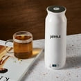 thumbnail image 3 of Jettle Travel Electric Kettle 450ml - Portable Bottle-Style Water Heater with Temperature Control & Auto Shut-Off - Stainless Steel for Tea, Coffee & Soup - White, 3 of 15