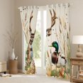 thumbnail image 3 of Feelyou Deer Duck Black Out Curtains, Rustic Western Cabin Curtains Pack of 2 (42x63 Each), 3 of 6