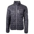 thumbnail image 2 of Men's Cutter & Buck  Black Santa Clara Broncos Rainier Primaloft Eco Full-Zip Hooded Jacket, 2 of 3