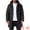 Black, variant on DARING DIVA Men's Mid-Length Outerwear Zipper Quilted Hooded Padded Coat M Gray