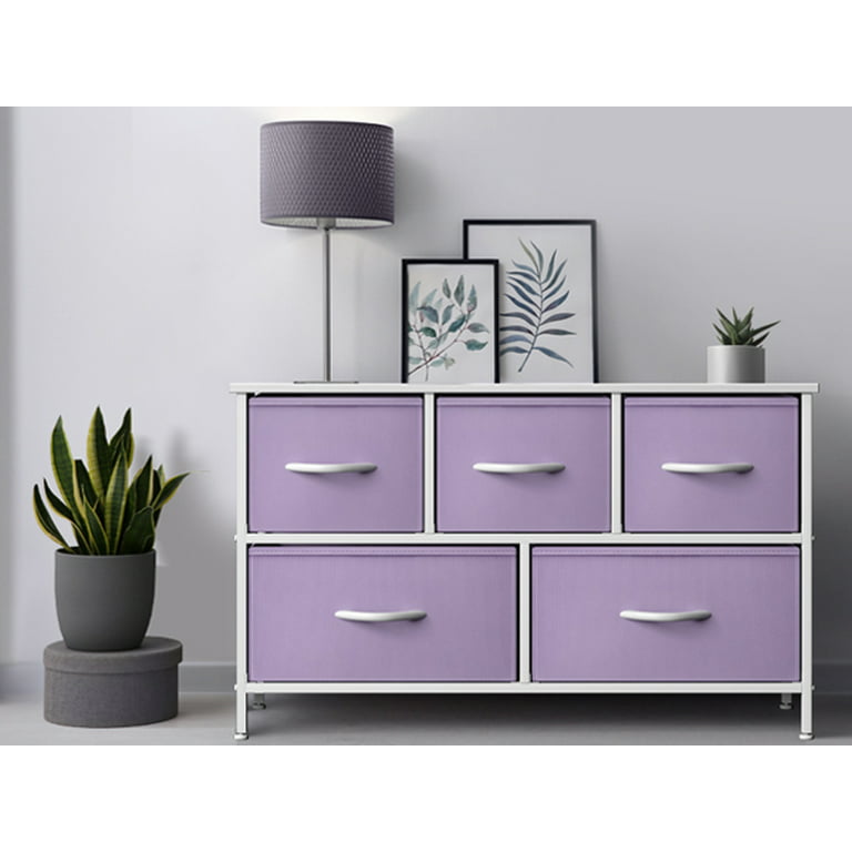 Sorbus Storage Cube Dresser - Purple