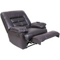 Serta Big & Tall Memory Foam Massage Recliner, Faux Leather, Multiple
