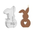 thumbnail image 5 of 1PC Easter Rabbit Silicone Mould for Candle and Soap Casting Durable Easy to Demold for DIY Crafts, 5 of 5