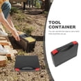 thumbnail image 3 of Minkissy 2Pcs Portable Tool Box Black Plastic Case Small Tool Storage Box with Handle for Easy Transport and Protection, 3 of 8