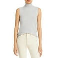 thumbnail image 2 of Private Label Womens Cashmere Ribbed Trim Tank Top Sweater, 2 of 4