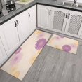 thumbnail image 3 of Kitchen Rugs and Mats Non Skid Washable Spring Flowers Floral Kitchen Mat and Rug Set,Floor Cushion Absorbent Rug,Rubber Backed Area Rugs for Kitchen Laundry, 3 of 7