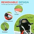 thumbnail image 4 of Qaba 3 in 1 Push Car, Sliding Car with Removable Handle, Music, Horn, Red, 4 of 9
