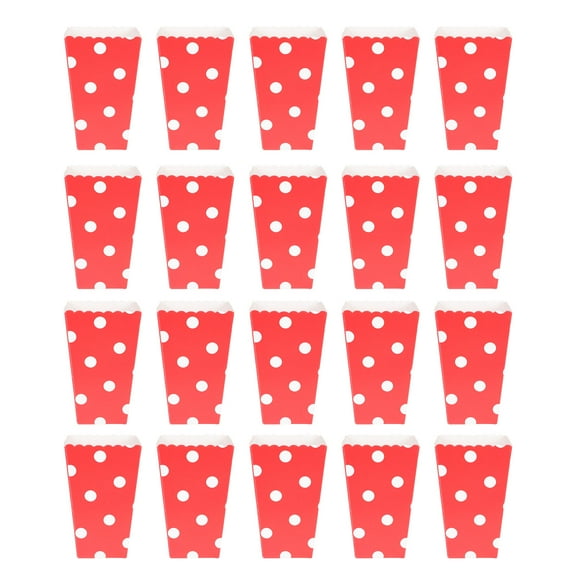 LIFKOME Assorted Color Popcorn Bowl 48Pcs Premium Paper Party Popcorn Box for Storage Movie Night Supplies
