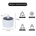 thumbnail image 4 of 6 unidades de velas de luces de té de linterna solar-lámpara led solar electrónica parpadeante recargable-energía solar sin llama, estilo de flash blanco frío Afortunado Sencillez, 4 of 4