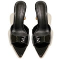 thumbnail image 3 of CHICVOMEY 2.75 IN Kitten Heels for Women Pointed Open toe Heels for Women Slip On Backless Mule Sandals Dress Shoes, 3 of 8