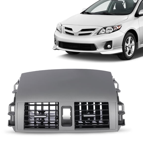 PIT66 Dash Center A/C Air Vent Upper Bezel Trim Fit for 2008-2013 Toyota Corolla 55435-02220,55436-02180