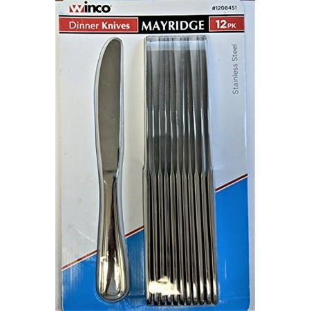 

Winco Mayridge Dinner Knives Stainless Steel 12 Pack