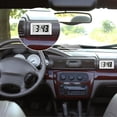 thumbnail image 6 of 3 Pcs Mini Digital Clock Small Digital Clock Stick on Battery Operated Self Adhesive Bracket for Car Dashboard Fridge (White), 6 of 6