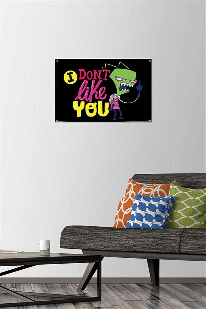 Invader Zim - I Don't Like You Wall Poster, 22.375