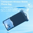 thumbnail image 4 of Waterproof Phone Pouch Protect Your Phone Dust-Proof Reusable Transparent Window Mobile Phone Bag, 4 of 5