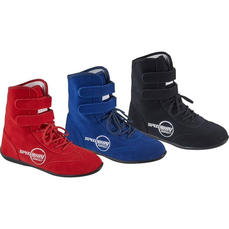 Black Hightop Racing Shoes 14 SFI 3.3 5 Flexible Leather