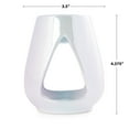 thumbnail image 5 of Mainstays Tealight Ceramic Warmer, White Iridescent, 1 Pc, 5 of 7