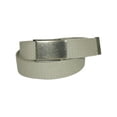 thumbnail image 3 of CTM  Fabric Belt with Flip Top Nickel Buckle (Pack of 3) (Men), 3 of 5