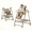 KHAKI, variant on Convertible Baby High Chair Infant Feeding Chair Basic Chair Foldable Highchair with Wheels&Removable Tray,PU Leather,Adjustable Height for Babies and Toddlers,Unisex Brown