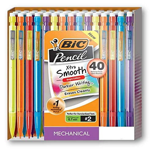 Bic Mechanical Pencils Xtra Smooth Bright Edition Darker Colors