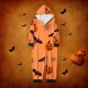 thumbnail image 1 of Family Halloween Pjs Matching Sets Halloween Print Long Sleeve Zippered One Piece Pajama Hooded Jumpsuit Winter Halloween Pjs Family Set, 1 of 4
