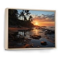 thumbnail image 2 of Designart "Tropical Vibes Beach Photo XIII" Nautical & Beach Floater Framed Wall Art Living Room, 2 of 7