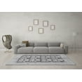 thumbnail image 3 of Ahgly Company Indoor Round Abstract Gray Modern Area Rugs, 4' Round, 3 of 4