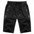 thumbnail image 1 of pstuiky Pantalones cortos de entrenamiento para hombre, Pantalones deportivos holgados con cordón y bolsillo para hombre, primavera/verano Pantalones cortos de entrenamiento, 1 of 3
