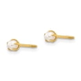 thumbnail image 2 of Real 14kt Yellow Gold Madi K Reversible FW Cultured Pearl & Bead Earrings; for Adults and Teens; for Women and Men, 2 of 3